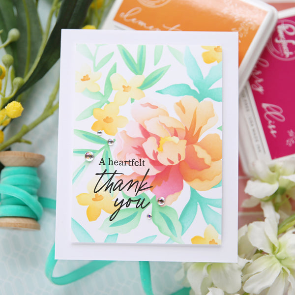 Mauve Peony Thank You Tag Template 003 –