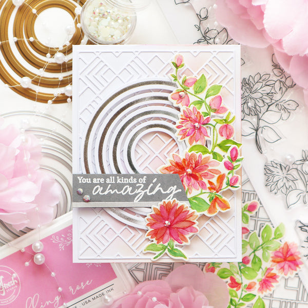 Dahlia Washi stamp