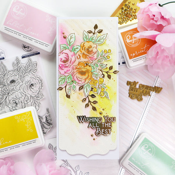 Floral Bauble stamp – Pinkfresh Studio