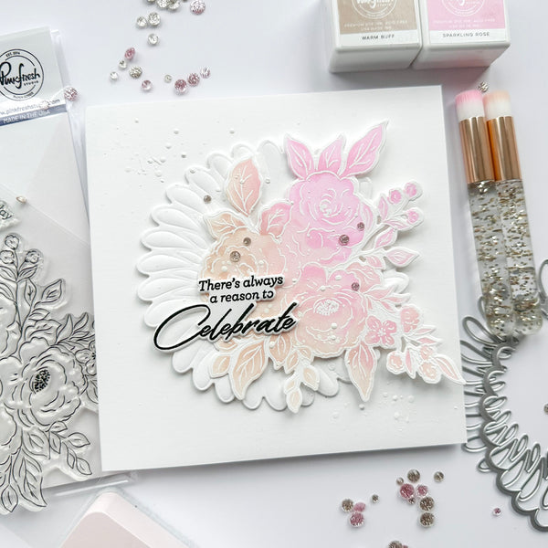 Floral Bauble stamp – Pinkfresh Studio