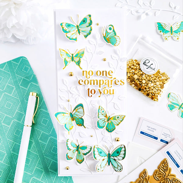 Small Butterflies layering stencil set – Pinkfresh Studio