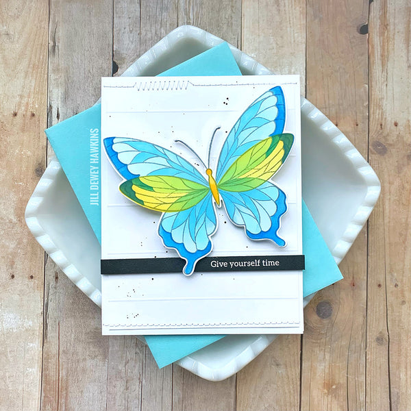 Picket Fence Studios - Layered Flaunt Butterfly Stencil