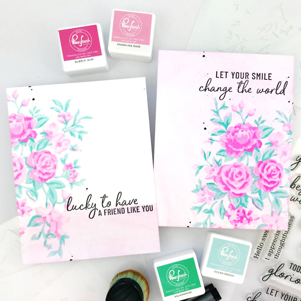 Fancy Rose Bunch stencils – Pinkfresh Studio