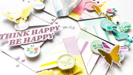 THINK HAPPY BE HAPPY LAYOUT I KERSTIN SCHEIDLER