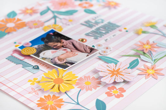 Floral Scrapbook Layout I Flora Farkas