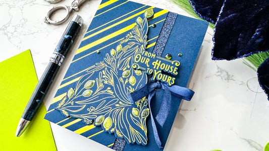 Lime and Navy Holiday Hot Foil Inspiration!