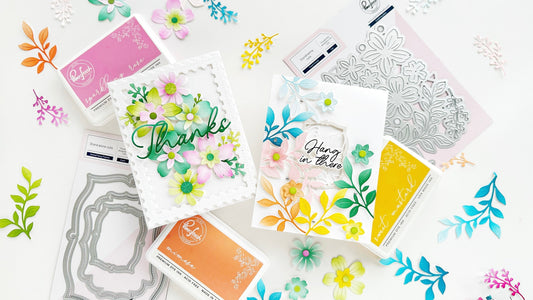 Fresh Florals: Two ways to stretch your floral diecuts | Raquel Arribas