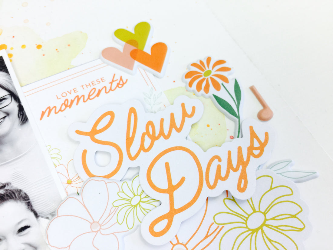 Slow Days | Mixed Media Scrapbooking | Lauren Hender