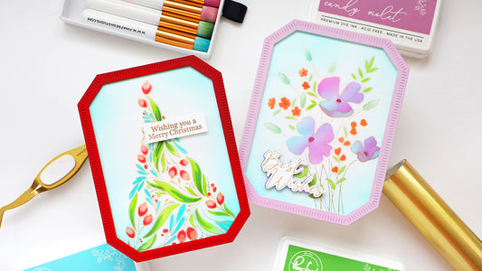 Shaped Cards and Fun With Vellum | Isha Gupta