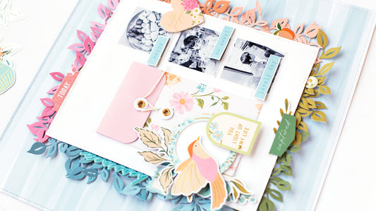 Scrapbook Layout ft. Lovely Blooms | Eva Pizarro