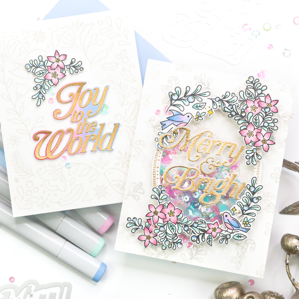 Merry and Bright Shaker Card | Jenny Colacicco