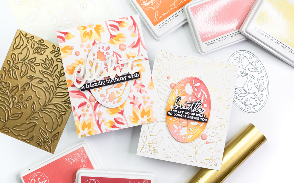 Hot Foiled Floral Harmony | Jenny Colacicco – Pinkfresh Studio