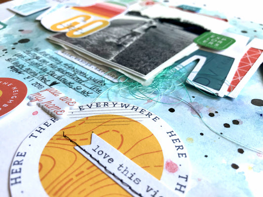 Mixed Media Layout | Out & About | Missy Whidden