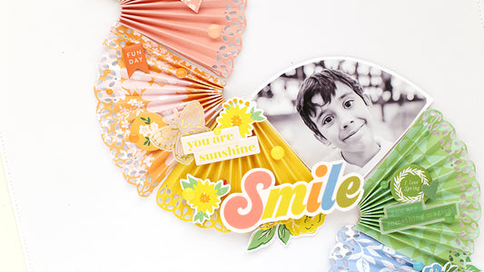 Rainbow Fans Layout | Eva Pizarro