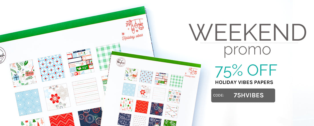 Weekend Promo: 75% off Holiday Vibes papers