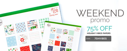 Weekend Promo: 75% off Holiday Vibes papers