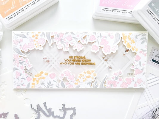 Be Courageous Slimline Card┃Yasmin Diaz