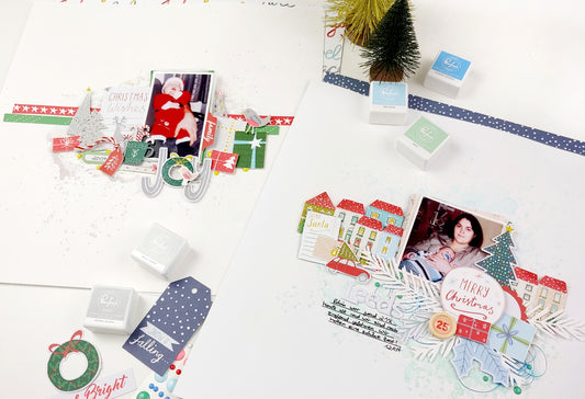 Home for the Holidays Scrapbooking Layouts | Jana Maiwald-McCarthy