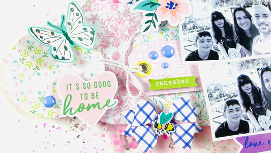 Happy Blooms Layout | Karlla Dauer