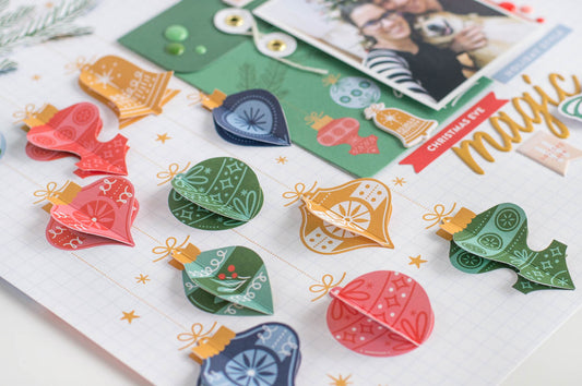 Scrapbook Layout with 3D Ornaments I Flora Farkas