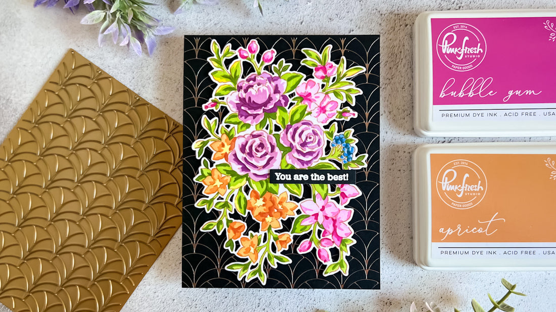 Fancy Rose Bunch Card