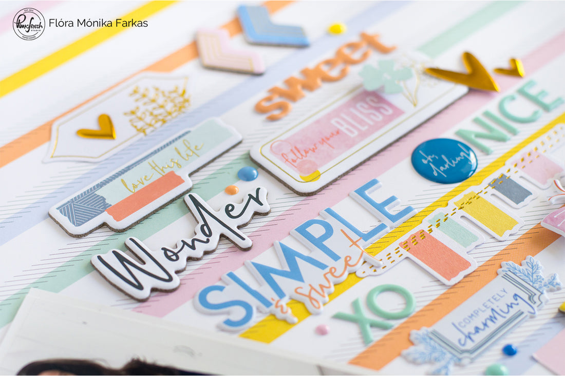 Simple & Sweet Scrapbook Layouts  | Flora Farkas