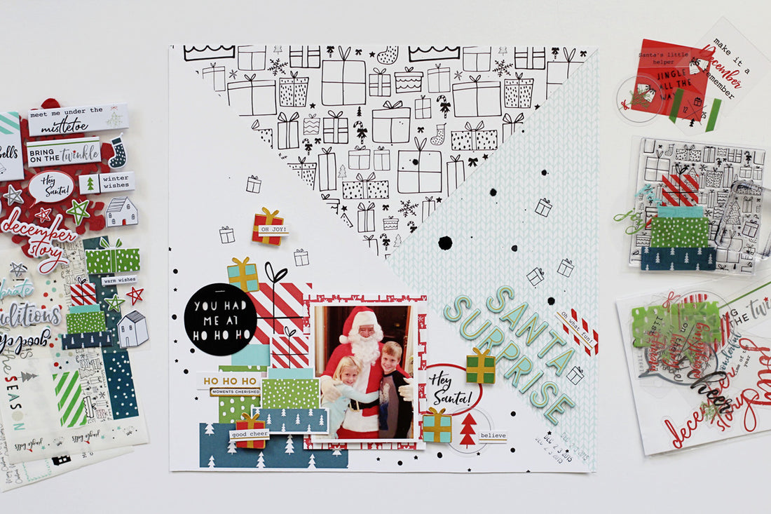 Holiday Inspired Layouts Using the Oh Joy Collection | Adrienne Alvis