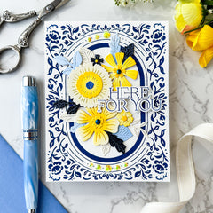 Dainty Floral Frame press plate