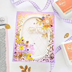 Dainty Floral Frame press plate