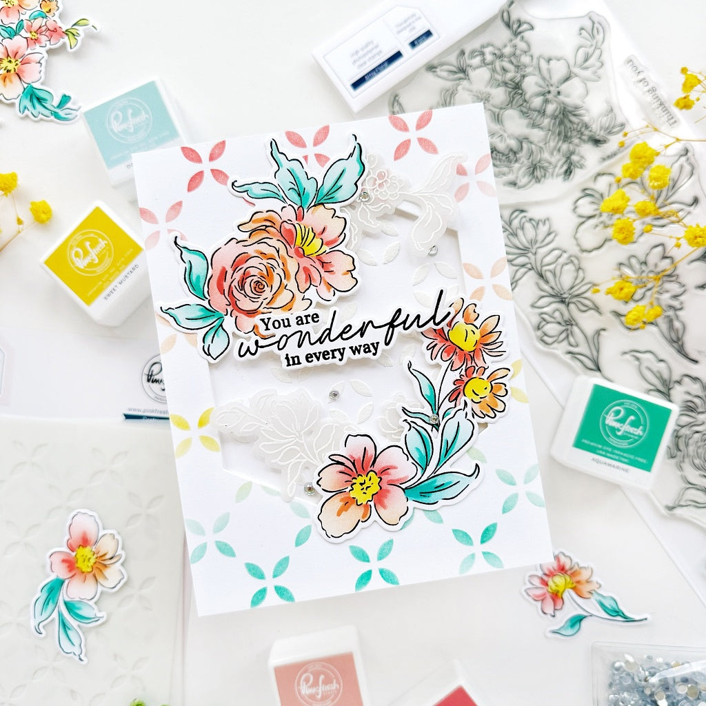 Artsy Floral die – Pinkfresh Studio