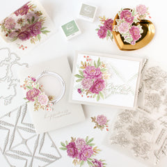 Peony Perfection stamp