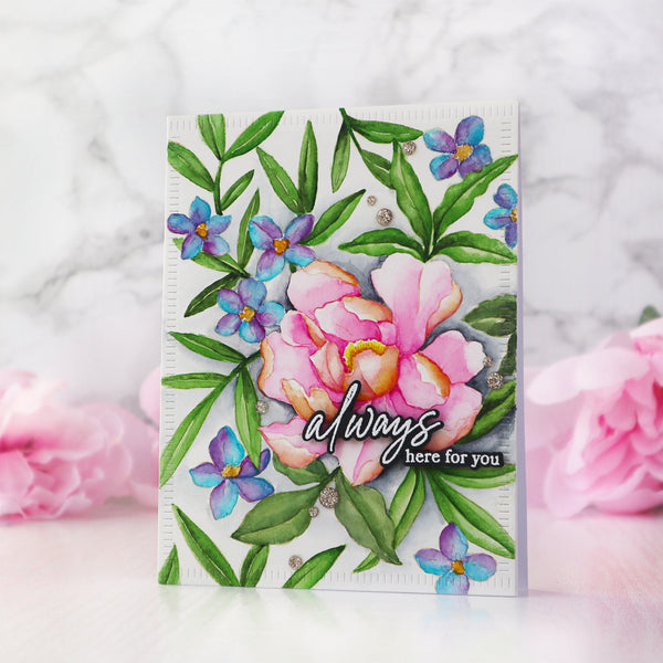 Blooming Peony stamp – Pinkfresh Studio