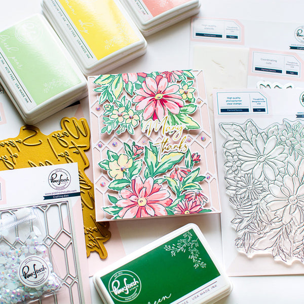 Painted Daisies stamp – Pinkfresh Studio