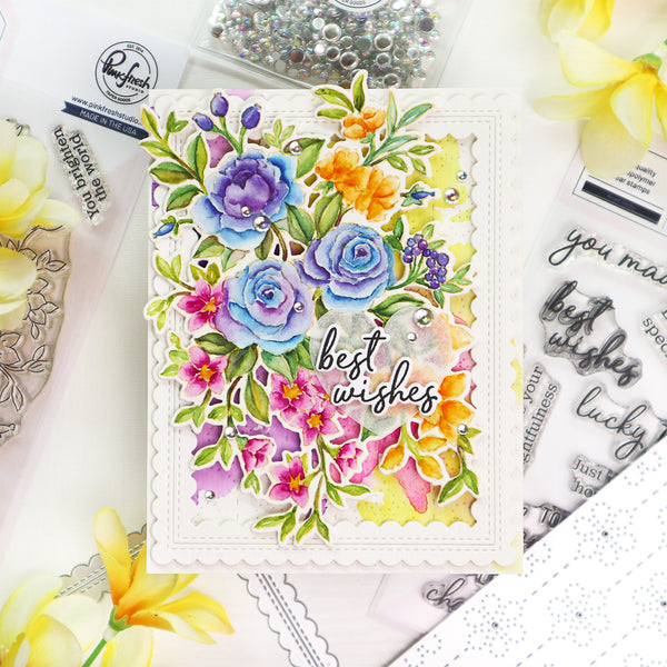 Fancy Rose Bunch stamp – Pinkfresh Studio