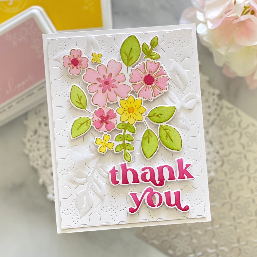 Simplest Gestures layering stencil – Pinkfresh Studio